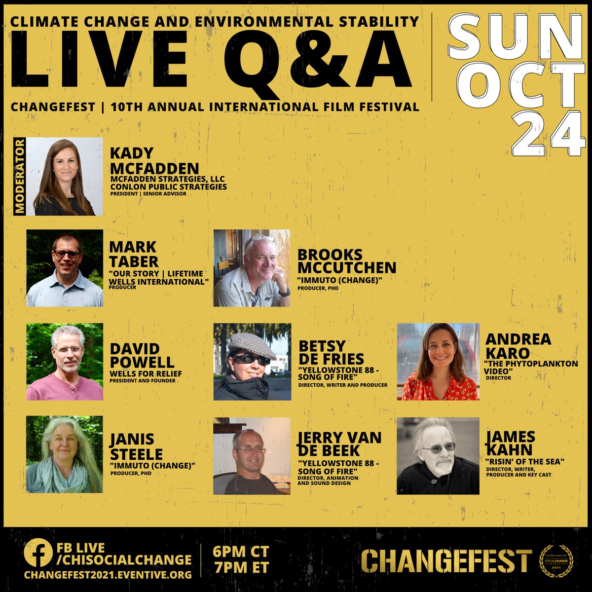 ThatJamesKahn's tweet photo. .@ThatJamesKahn is doing a Social Change #ChangeFest Live Q&A Session TODAY, Sunday, Oct 24th on Facebook Live at 6 PM CT / 7 PM ET
at https://t.co/dsVoTZzHZJ https://t.co/opCGg9JCJc