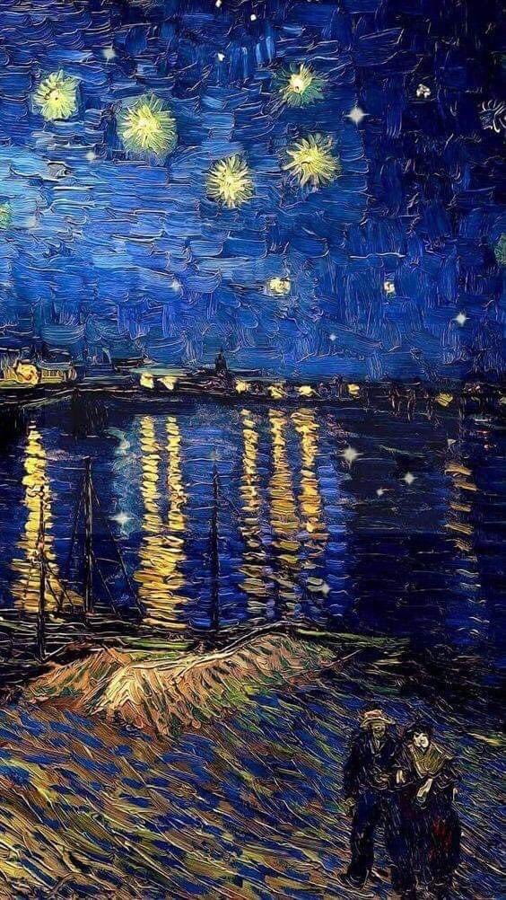 Arteymas_'s tweet photo. La Noche estrellada sobre el Ródano de Vincent van Gogh, 1888. Es uno de los cuadros de van Gogh sobre Arles de noche. Fue pintado en un lugar de la ribera del Ródano que estaba a sólo uno o dos minutos a pie de la Casa Amarilla de la plaza Lamartine que Van Gogh tenía alquilada. https://t.co/G0GUuoPk5c