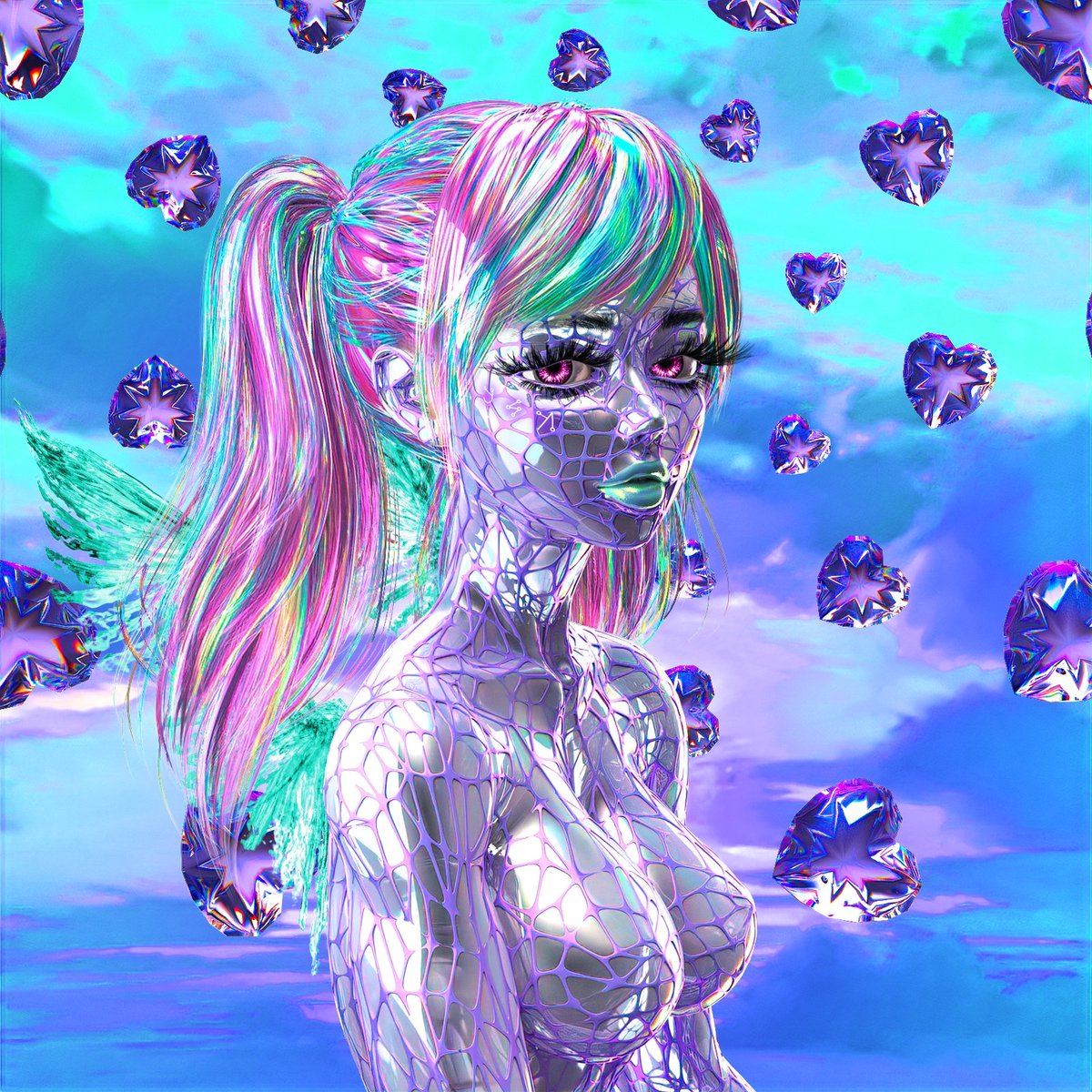 GlitchGirlsNFT's tweet photo. pretty simple. this team's going to do everything they can to make ur glitch girls the pride of your wallet❤️ https://t.co/KbbYCduZp1