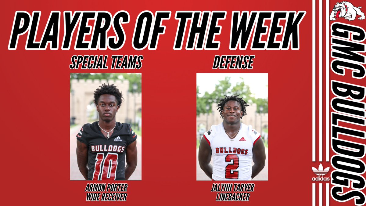 GMC_Football's tweet photo. Players of the Week vs Nassau πΆπΎ
Special Teams: Armon Porter (@Porter9Armon)
Defense: Jalynn Tarver (@JT2raw)
Offense: Daniel King (@DanielKing_CHS) Brandon McClendon (@BrandonMcclen15) Trace Shumans (@ShumansTrace) Darin Goss (@Darinmaxwellgo2) Tavien Ford (@FordTavien) https://t.co/CKzVsjyzT9