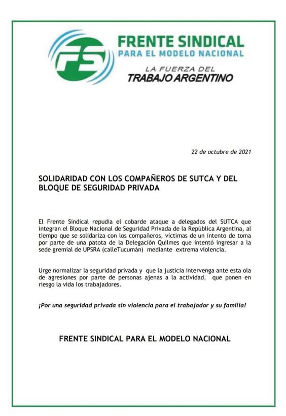 cgt_camioneros's tweet image. 📌 FRENTE SINDICAL
Solidaridad con los compañeros del #SUTCA 
@Christian_Sutca