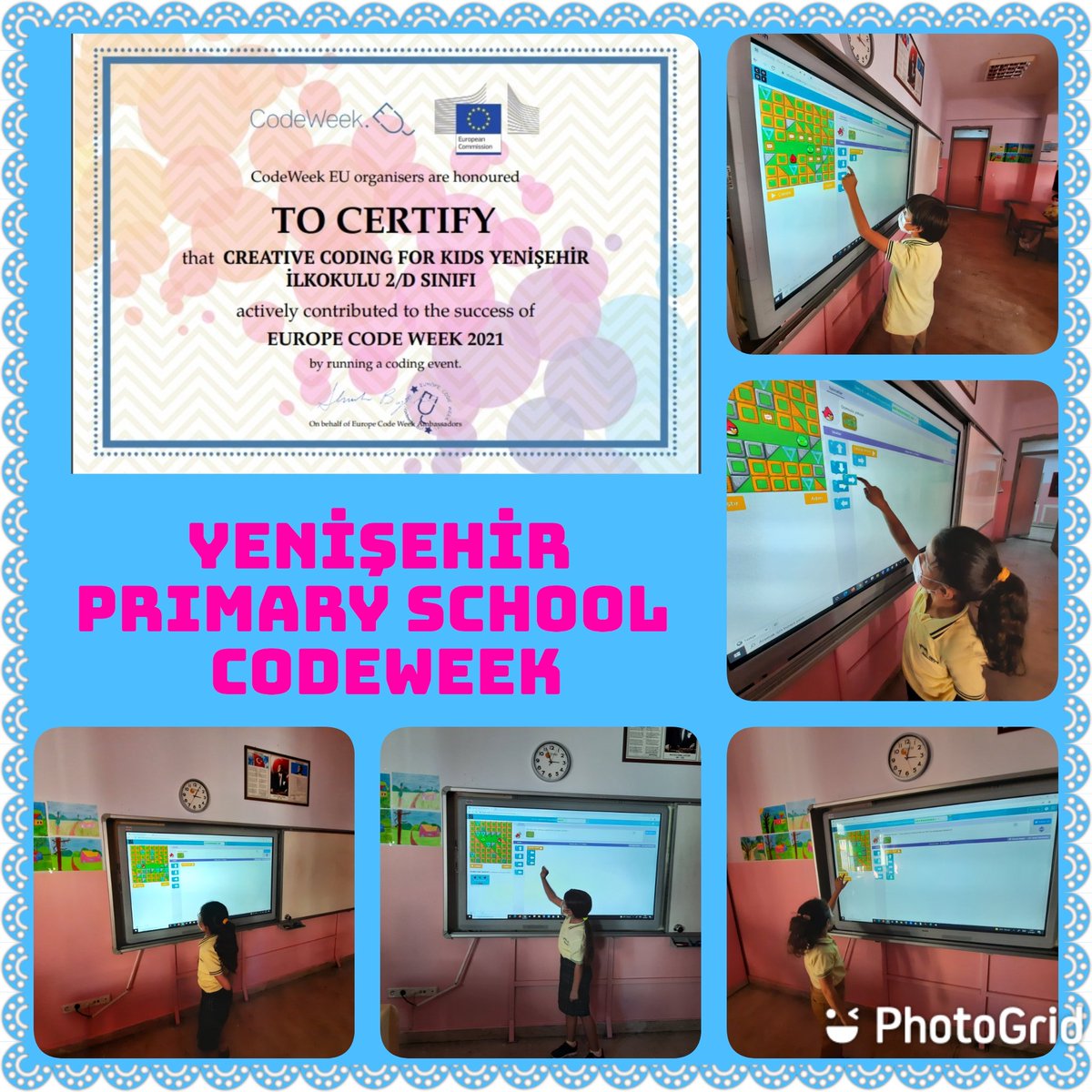 CodingforKids21's tweet image. @CodingforKids21 Mersin Yenişehir İlkokulu olarak Creative Coding for Kids adlı eTwinning projesi kapsamında Codeweek 9-24 Ekim codeorg etkinliklerimizi gerçekleştirdik. 
@gulgen_gul @eTwinningMersin @yenisehirmem_33 @MersinMEM @tretwinning @CodeweekTurkiye