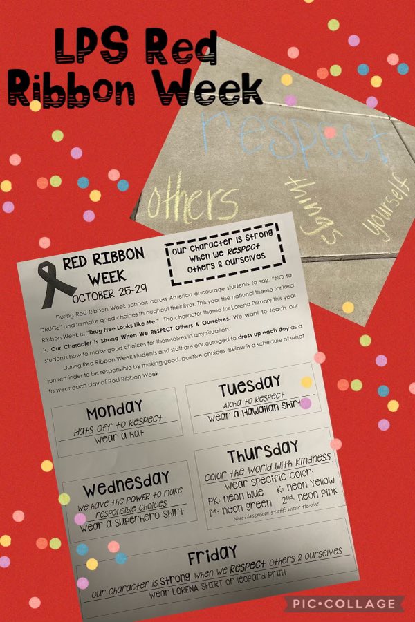 Red Ribbon Week at LPS! @LorenaISD #LISDreconnect