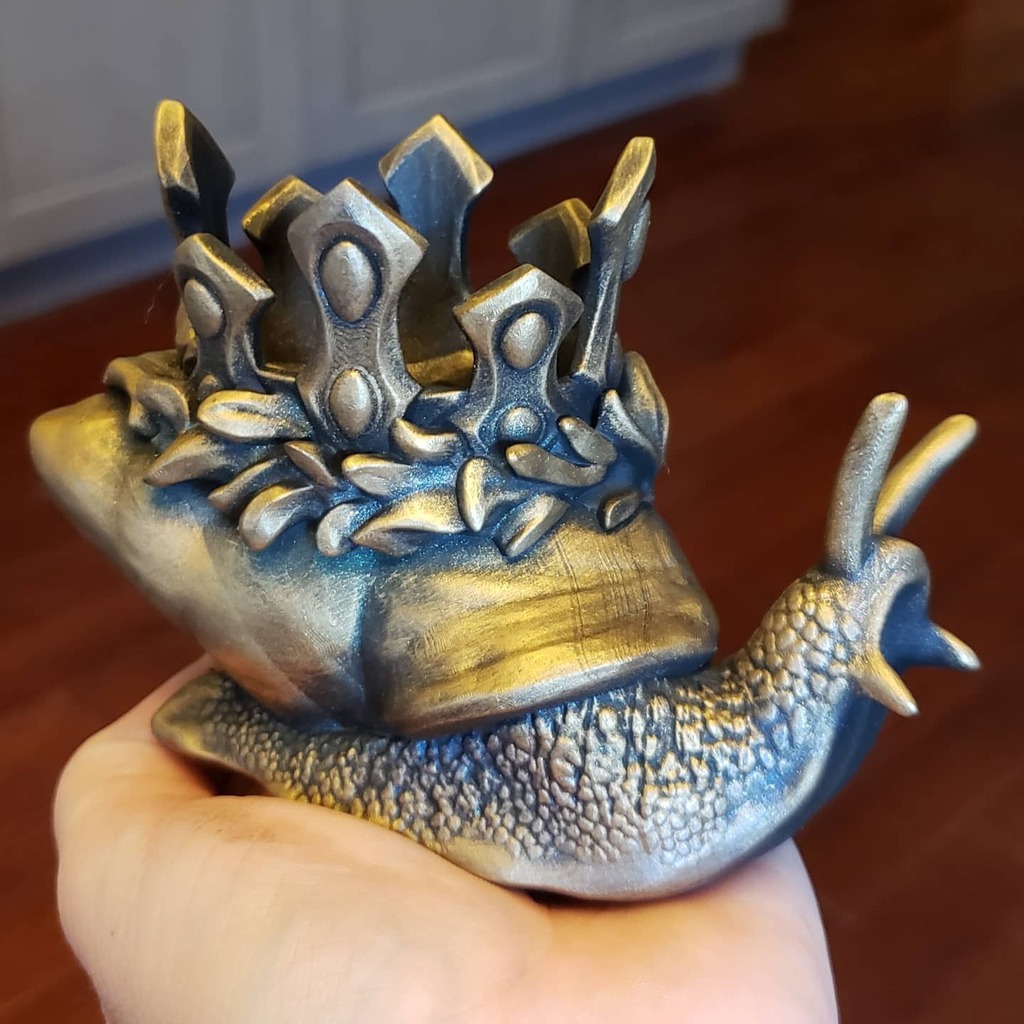 beldolorstudios's tweet photo. All Snail The King
.
.
.
.
#dnd #3dprinting #vr #ttrpg #miniature #proacryl #snailquest #miniatures #miniaturepainting #adobemedium #painting #snail #slug #dungeonsanddragons #nomadsculpt #mollusk #printedminis #workshop6 #kickstarter #vrart #tabletoprpg #arttoy https://t.co/3UIW1CXy4P