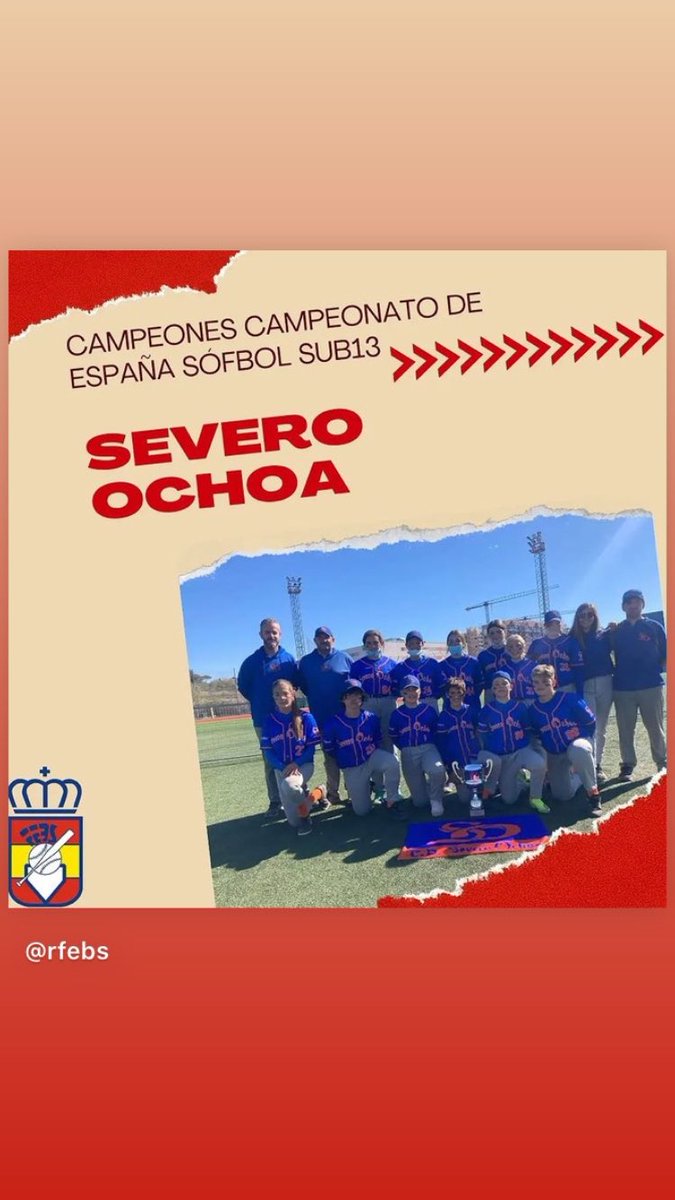 cd_severoochoa's tweet photo. Campeones de España 🇪🇸 https://t.co/0iELz1vNZV