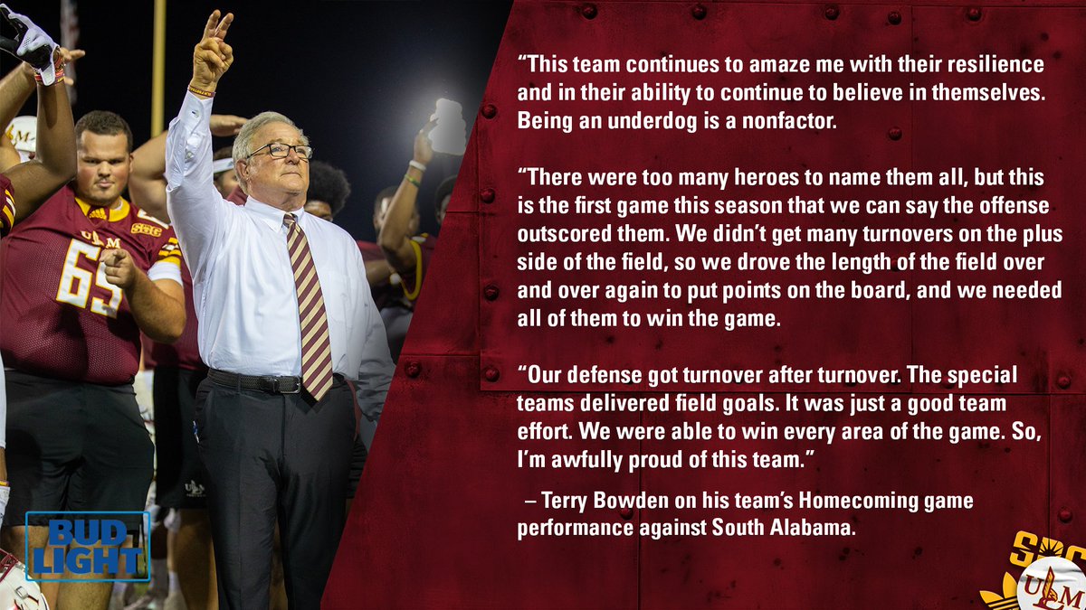 ULM_FB's tweet photo. 💭💭💭
#USAvsULM #WillYouFight #TheBestIsOnTheBayou #Funroe https://t.co/ZvXmMA8XNS