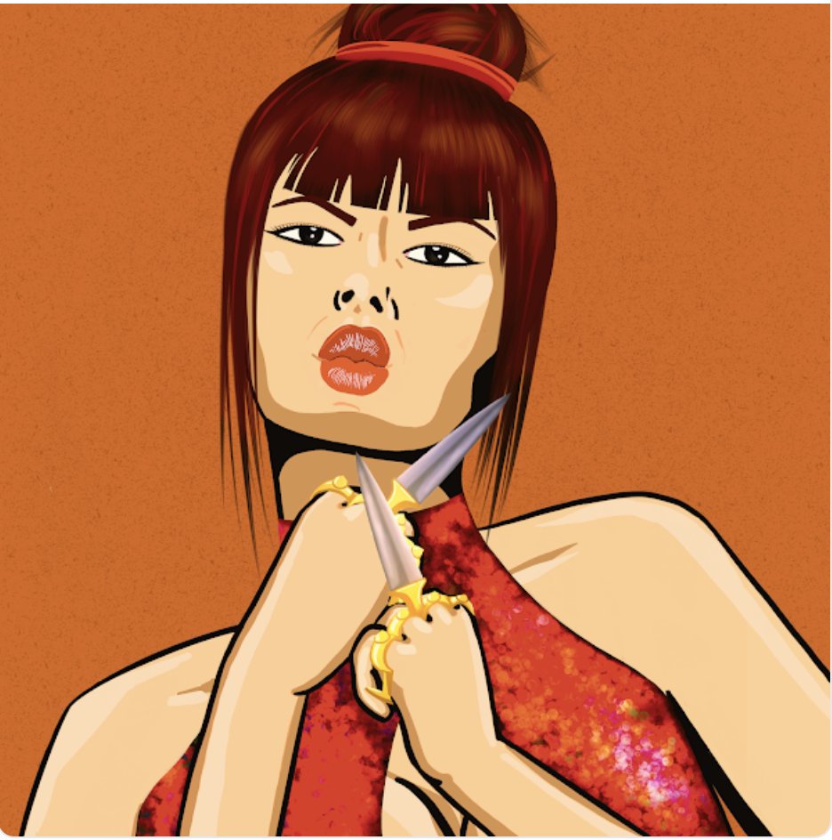 LukeCryptwalker's tweet photo. Loving the #WomenAndWeapons collection. Awesome art &amp; for a good cause - the artist donated 25 ETH from the mint to the Malala fund. https://t.co/ZUA8xV07iS