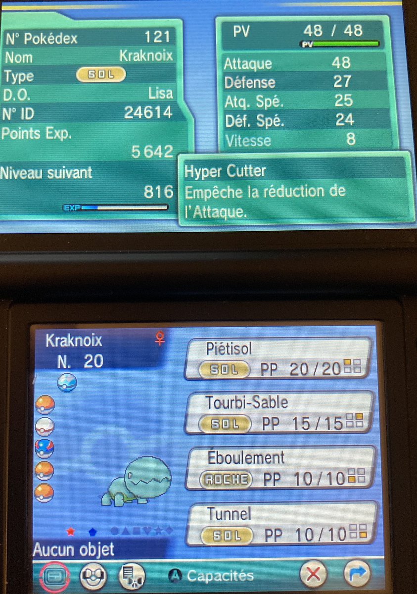 LaKlasse1's tweet photo. [46⭐️] Kraknoix shiny en 7761 rencontres routes 111 ! J’ai pas phasé ! Le 6e shiny du SQ et ma cible ! Un de mes shinies préférés de la 3g, il est vraiment incroyable ! 😇 Go setup Latias storymode ! https://t.co/nqLMYsvLhJ