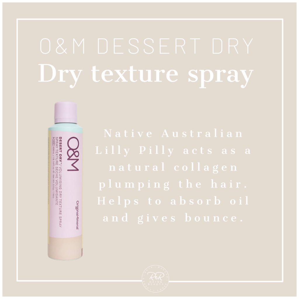 RnRhairbeauty's tweet image. The O&amp;amp;M DESSERT DRY TEXTURE SPRAY will be your best friend, extending the time between washes now that we're out of lockdown no one's staying home to wash their hair.😉

#rnrhairandbeauty #originalmineral