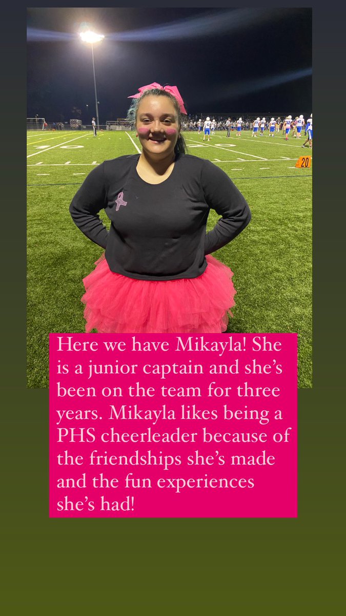 Here we have Mikayla! Good luck this year!