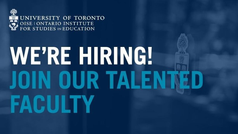OISEUofT's tweet photo. Work at Canada's #1 faculty of education. @OISEUofT is looking to fill positions in:

➡️ educational technology and online learning
➡️ applied linguistics and language education
➡️ comparative and international educational policy, and more.

View postings: https://t.co/GWYGJQl64W https://t.co/bPU2eUttcX