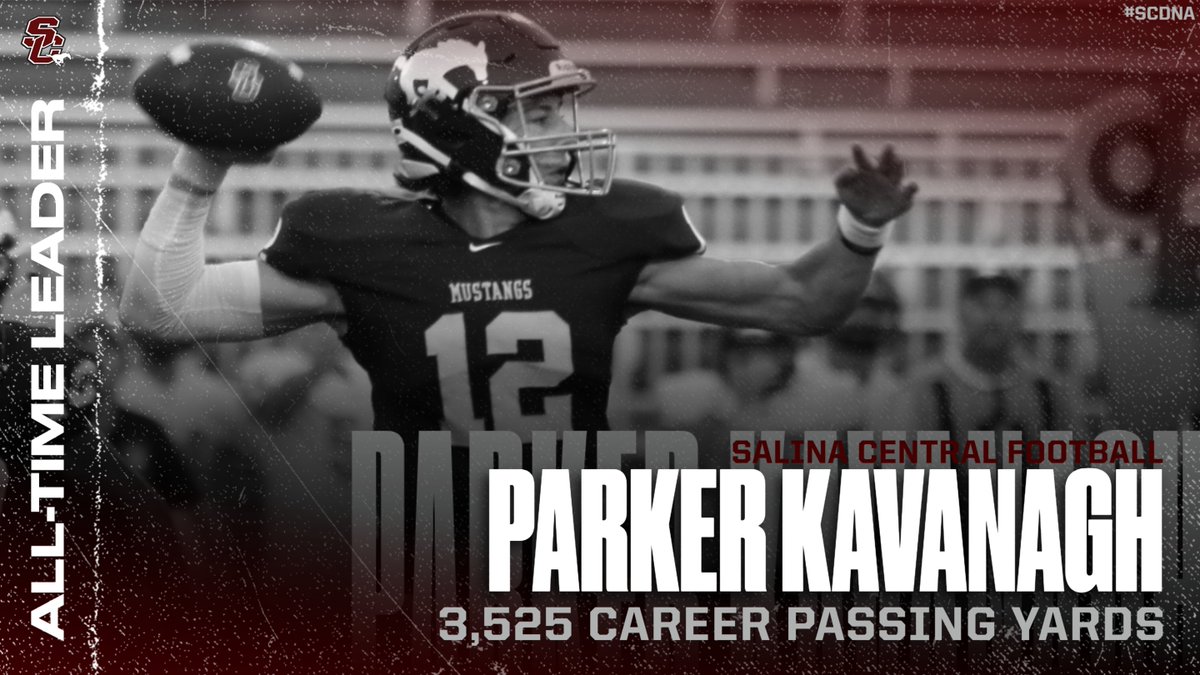ALL-TIME CAREER PASSING YARDS LEADER <a href="/SC_Mustangs/">Salina Central High School Athletics</a> 

3⃣5⃣2⃣5⃣ #SCDNA
