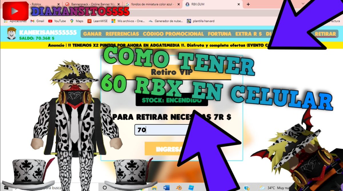 Como retirar tus robux en RBX.GUM! 