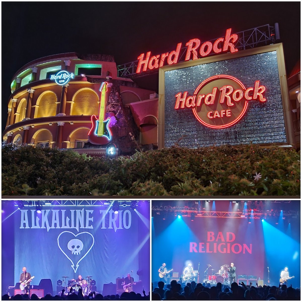 My first show post pandemic! I was supposed to see them both in 2020 but as we all know 2020 had other plans. Glad I could finally catch up with <a href="/alkaline_trio/">Alkaline Trio</a> &amp; @badreligionband tonight! What a great show! Thanks <a href="/hardrockliveorl/">HardRockLiveOrlando</a>