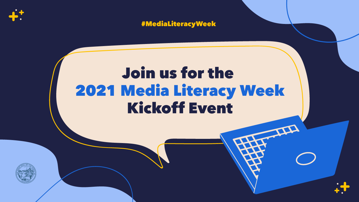 CASOSVote's tweet photo. Join us for the Media Literacy Week 2021 Kickoff Event Monday at 8am with the leaders from the National Media Literacy Alliance organizations as they discuss the importance of media literacy education across disciplines and ages. Register here: https://t.co/rjMpeo94e1 https://t.co/d6ID4jiQfb