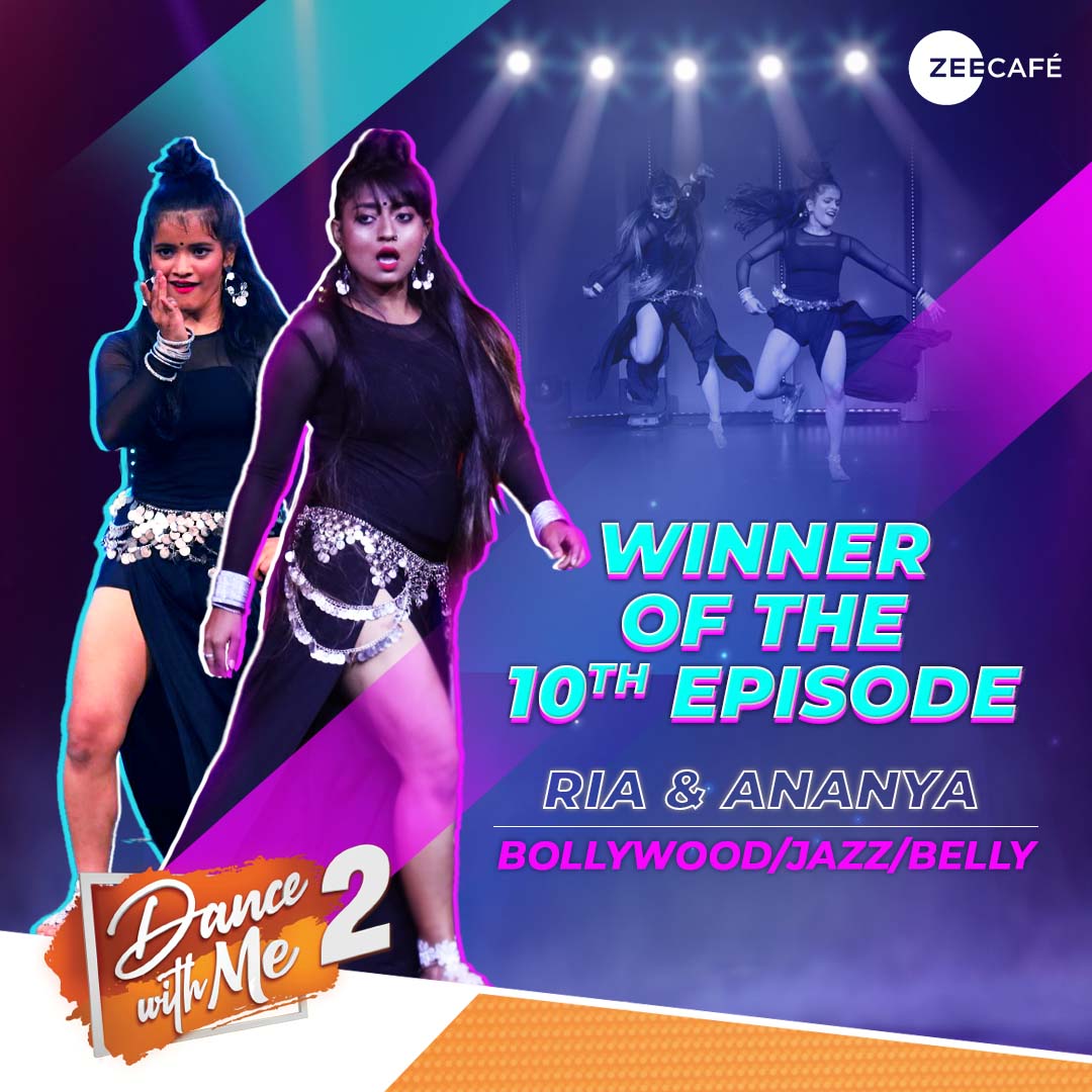 ZeeCafe's tweet photo. Cheerful Smiles, WHOA dance moves - these lovelies made us fall in love with them. 🥺  Congratulations #Ananya_dancholic  &amp; #Ria_chatterjee_official 

#DanceWithMe bids adieu to us!

#ShaktiMohan #MuktiMohan #DanceLevelWHOA #KarinaDandwani #AdityaPatil #Winners #Dance https://t.co/KlISjkBeHk