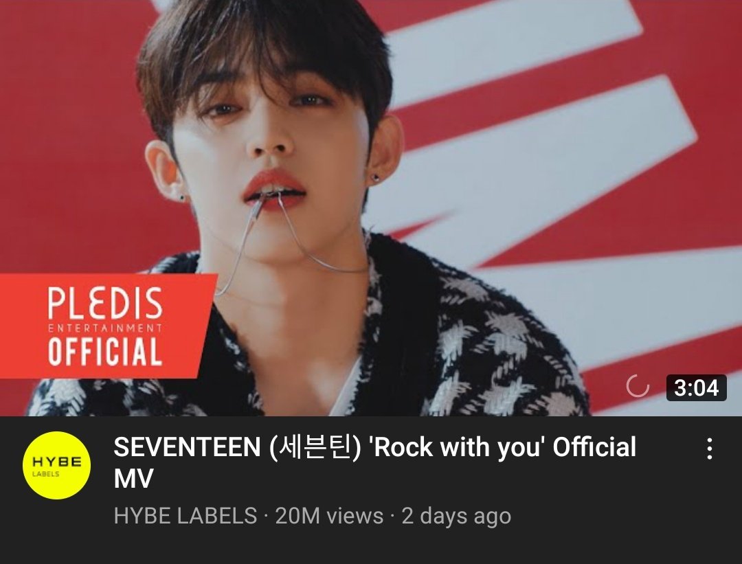 wonubliss's tweet photo. Happy 20 MILLION views, Rock with you MV !! 🥳❤️ Let's go 25M! #Rockwithyou https://t.co/JEUnArZy6e