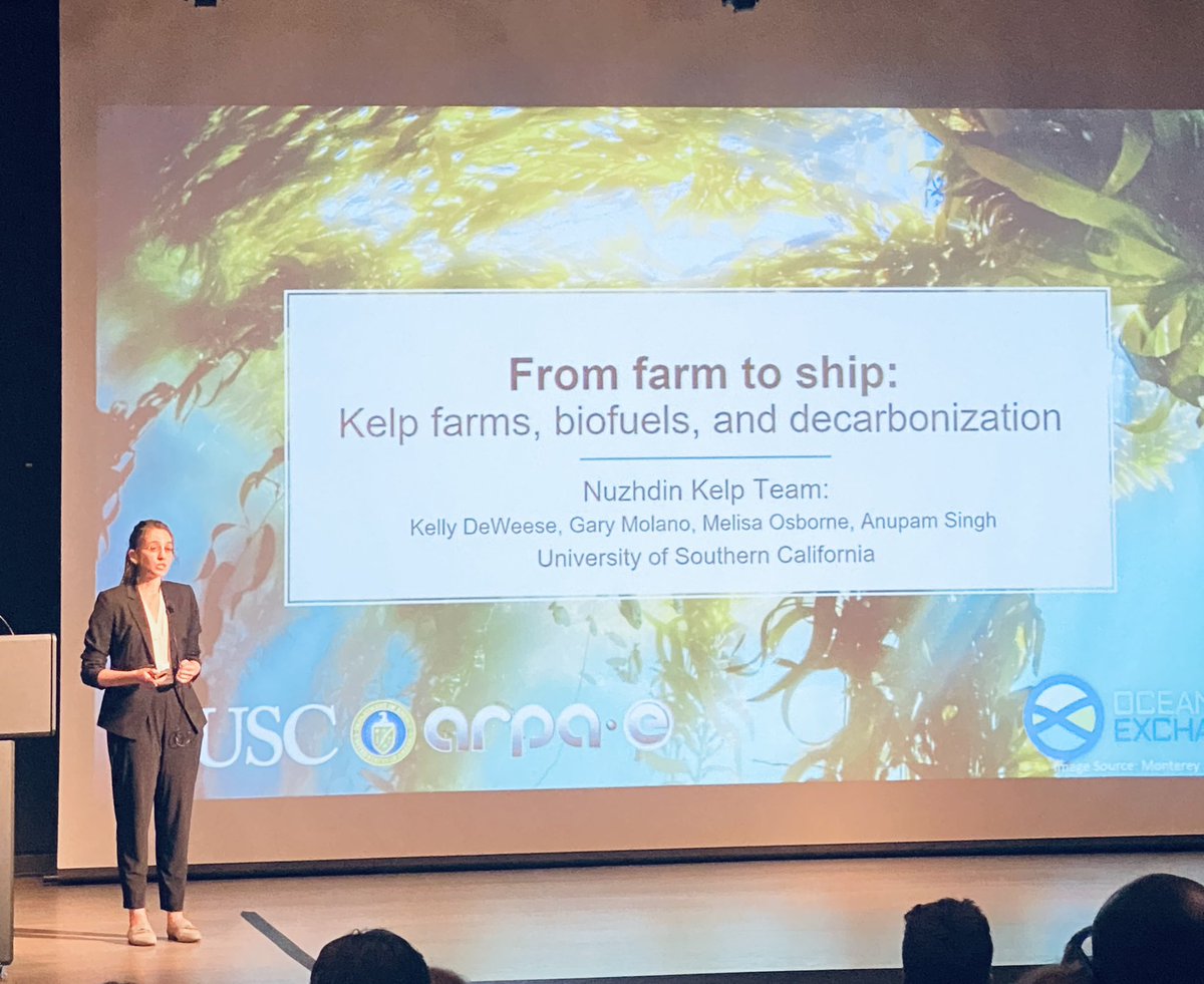 <a href="/USC/">USC</a> Nuzhdin Lab Kelp Team is domesticating Macrocystis pyrifera (giant kelp) as feedstock for biofuel #OExch21 #collegiate