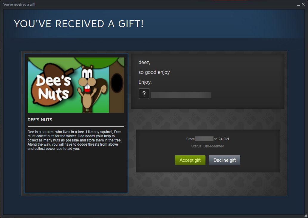 Thank you for the gift <a href="/Kritteers/">Kritter</a>