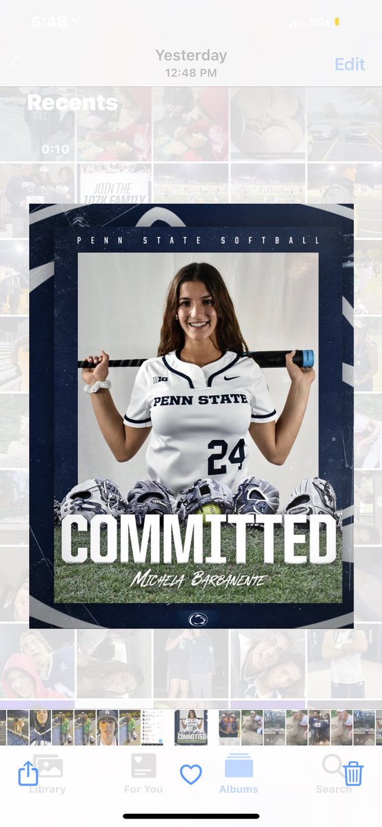 michelabarb1's tweet photo. Thrilled to announce that I have verbally committed to Penn State to play Softball and continue my academic career. So blessed to be constantly surrounded by amazing people who push me to be better &amp; I am eager for it to continue @ Penn State. We Are! @PennStateSB @tagupSoftball https://t.co/A0edip6RUt