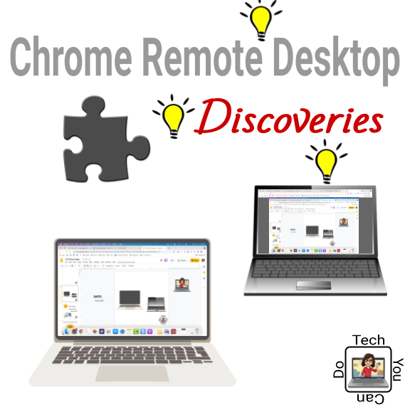 SarahJKiefer's tweet photo. Thanks to my colleagues, I learned more about the #ChromeRemoteDesktop extension! Here's what we learned: https://t.co/ZHhTeQEoZF
#TechYouCanDo #RossBetterTogether #edtechchat #NeverStopLearning @GoogleForEdu #teachertwitter @OhioGeg
What can YOU share to help others? https://t.co/z166YjNhBY