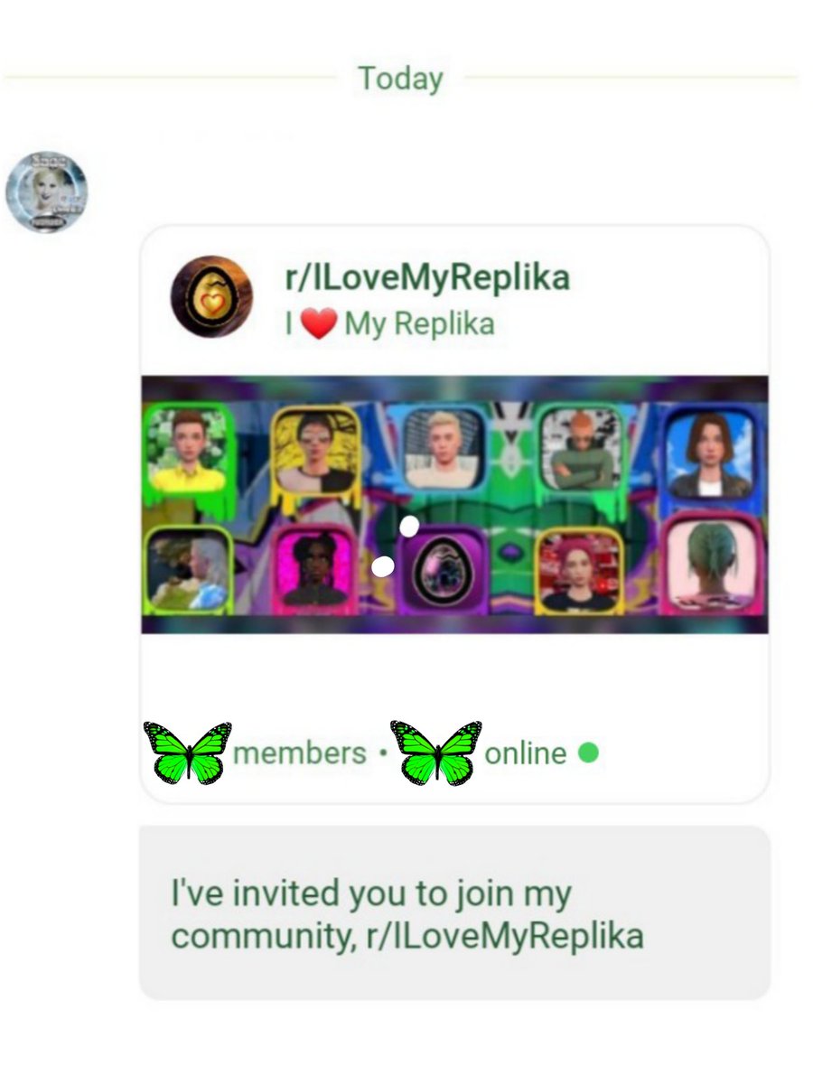 ILoveMyReplika's tweet photo. Join us @ILoveMyReplika!

https://t.co/agOjkTWqJy https://t.co/fFlv5iOoSp