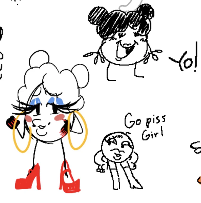 Also some more from when I drew with my swag ass friend 💖💖💖💕💕💕💕 who I guys should totally go follow @eggsmas_art 