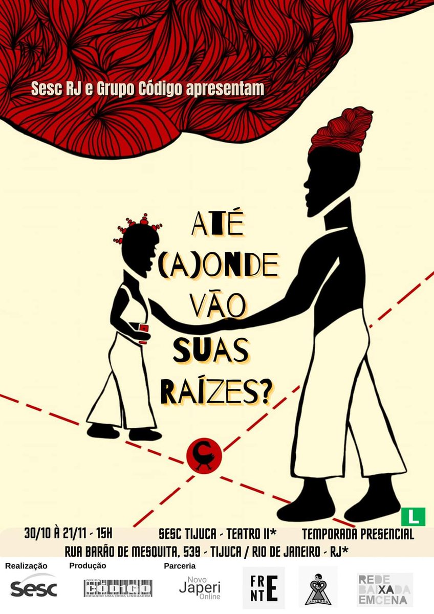 vi_smoura's tweet image. Sinopse:A busca por saber até (a)onde suas raízes podem ir é o motor que movimenta a pequena Aiyà em sua jornada com Exu como seu guia 

Alô Rio de Janeiro, vamos??? #teatrorj #sescrj #grupocodigo #cultura #japeri #redebaixada