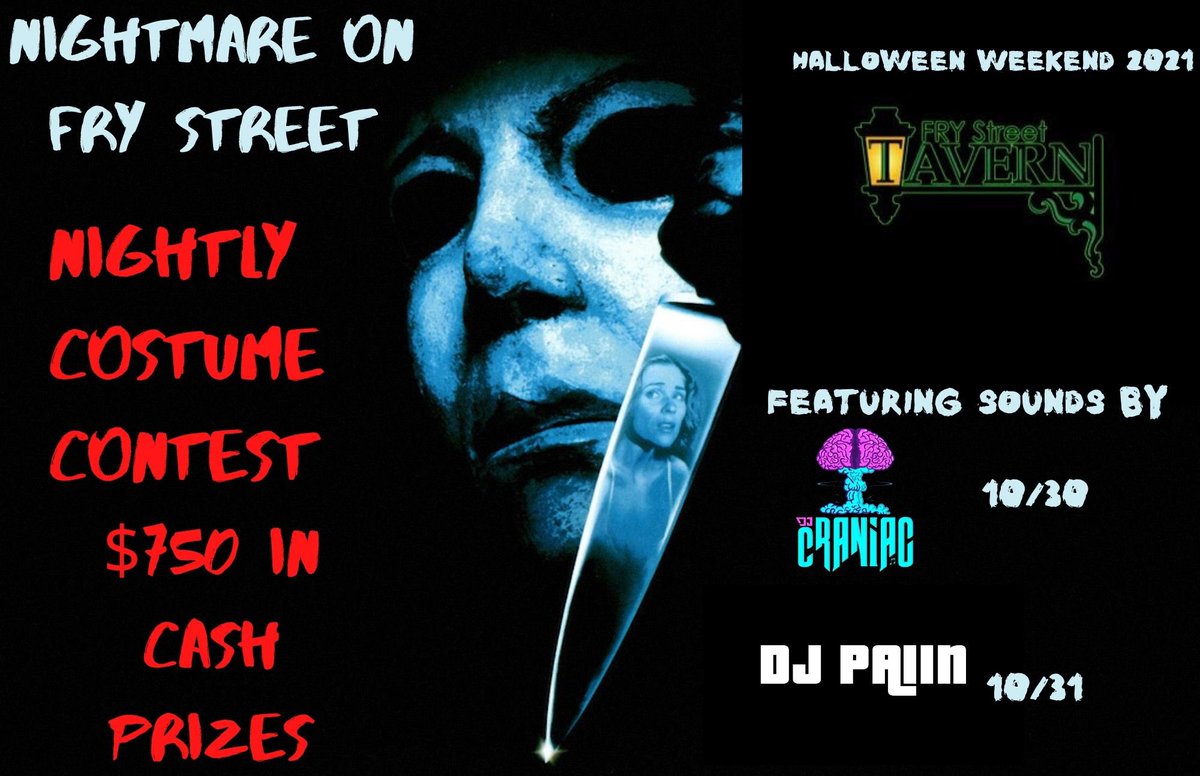 Halloween weekend is right around the corner!!!! You know what the move is. Costume contest on Saturday AND Sunday a total of $750 in cash prizes will be given out. See you there!