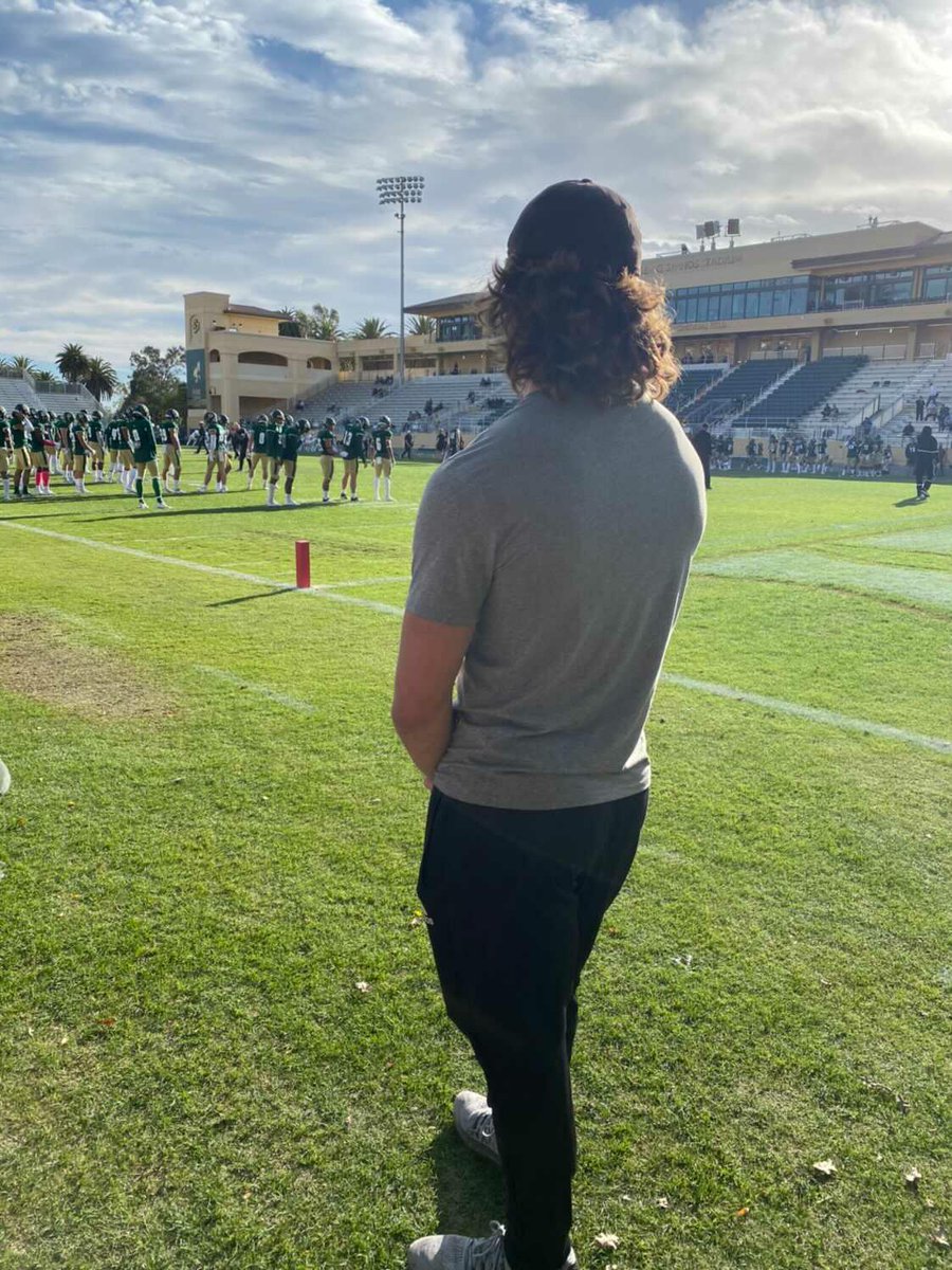 Huge thanks to <a href="/calpolyfootball/">Cal Poly Football</a> for the tour, sideline access, and opportunity to talk with players and the coaching staff! Had a great time watching the Mustangs. Can't wait for the next home game!
<a href="/CoachBBaldwin/">Beau Baldwin</a> <a href="/JCSherritt/">J.C. Sherritt</a>