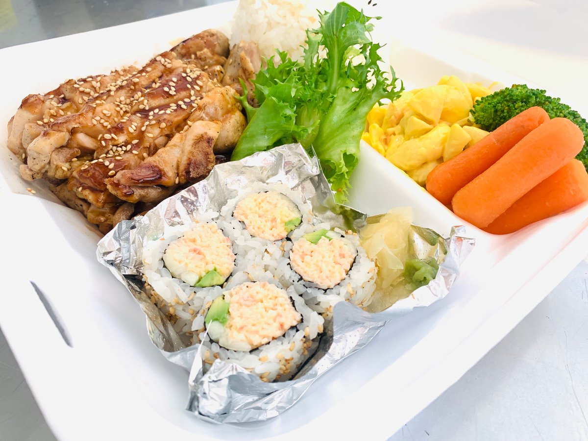 bento_ya's tweet photo. Come out and try our Chicken Teriyaki combo California Roll it's the best in town😋😋😋
📍Bento-Ya
Sushi and Japanese Gourmet
Open 11:00am - 9:00pm
(Closed on Sunday)
#BishamonGroup #Daikokuya #Midoh
#Bento #Japanese #Quality #LA #Arcadia
# Chicken #Teri #Roll#Patio https://t.co/zTpI2GcdI8