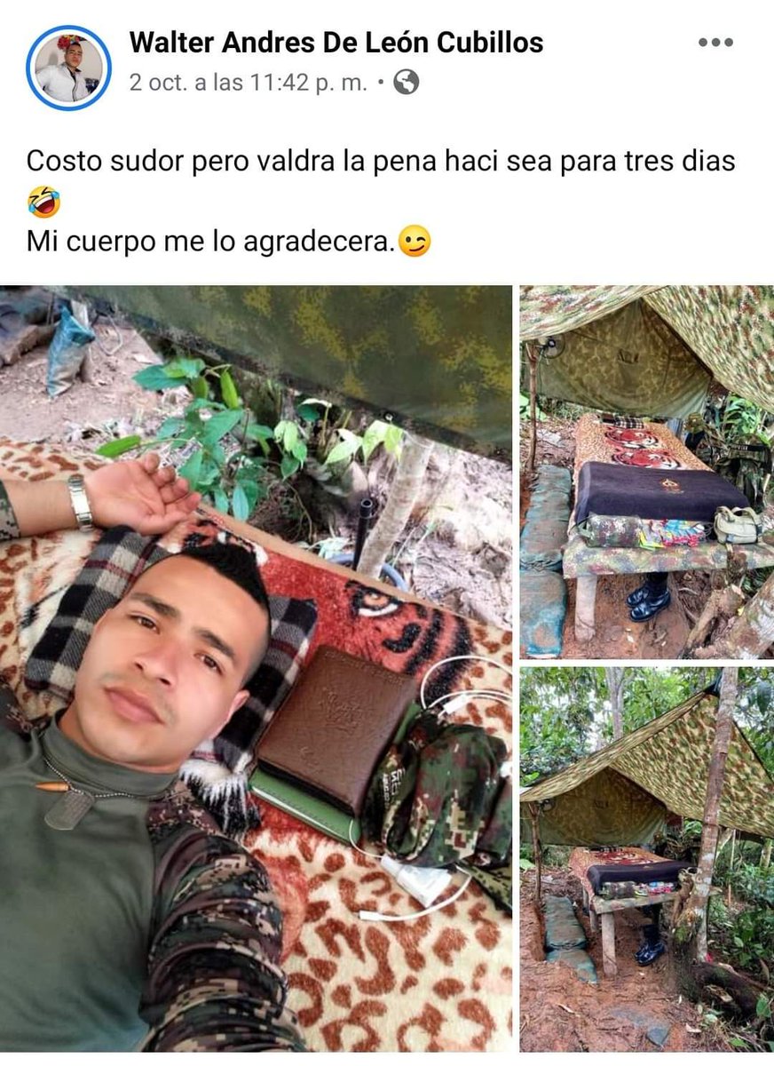Cony_martinez_'s tweet photo. Alguien me puede explicar ésto :
Fotos tomadas en el cambuche del recién capturado OTONIEL, por un soldado mucho antes de su captura.
Cómo siempre a éste cuento le falta un pedazo, verdad: @IvanDuque ???
Qué opinan, los escucho: https://t.co/ajibN4i4MA