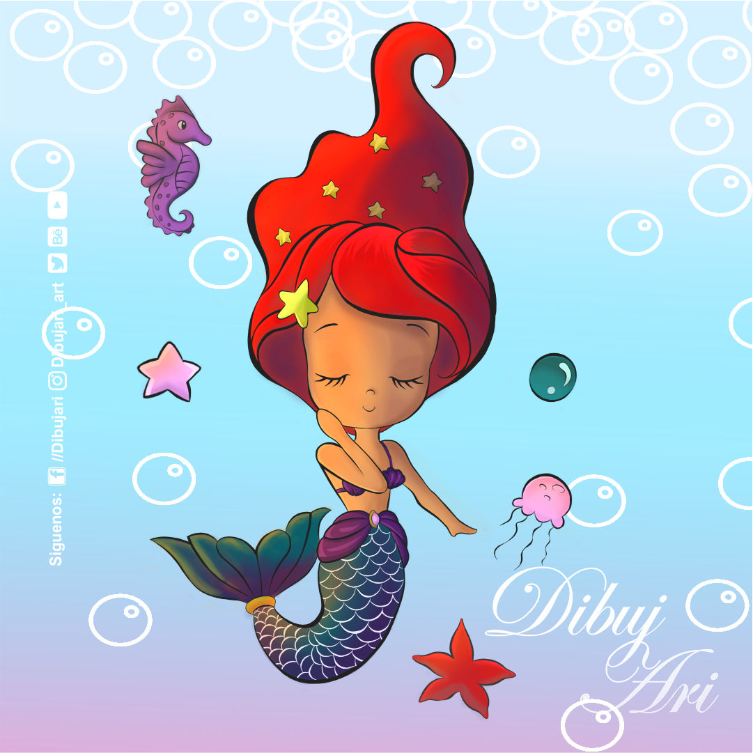 Dibujari's tweet photo. 😄Hola chicos, el día de hoy quiero compartirles una hermosa comisión que realice el año pasado, espero que les guste esta Sirenita Cute. 

#mermaids #cute #ilustration #digitalart #digitalpainting #sirenita #ocean #mitologia #tierno #drawing #dibujodigital https://t.co/f2g8alGpUp