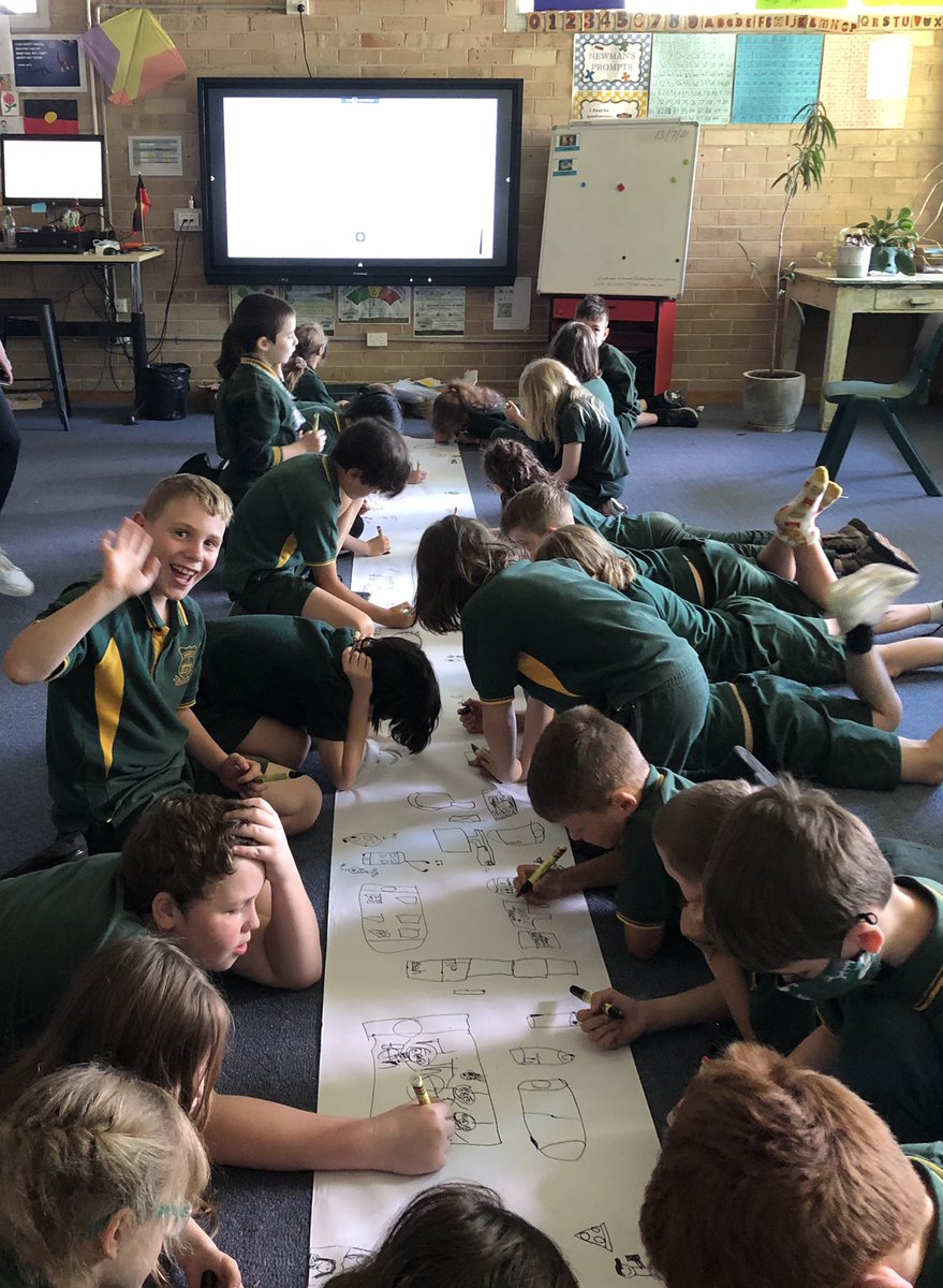 Welcome back! Incredible to have the Yabbies back in the classroom. We kicked the day off with circle time followed by a collaborative artwork reflecting on our wellbeing strategies we used during the learning from home period.