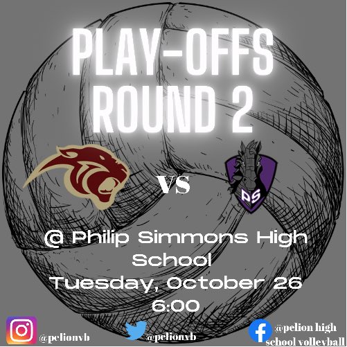 PelionVB's tweet photo. Excited for round 2!  Let’s go!! @coachpeeples @CoachFink5 @PelionAthletics https://t.co/hPkKLCVRQS