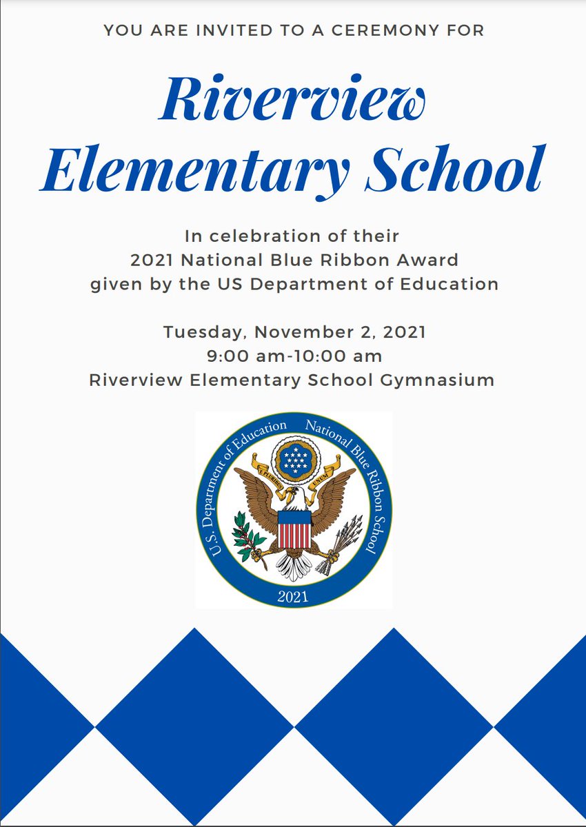 It takes a village to reach an honor of this caliber. We would love to have you be a part of this special ceremony and join in the celebration! #riverviewfamily #collectiveefficacy