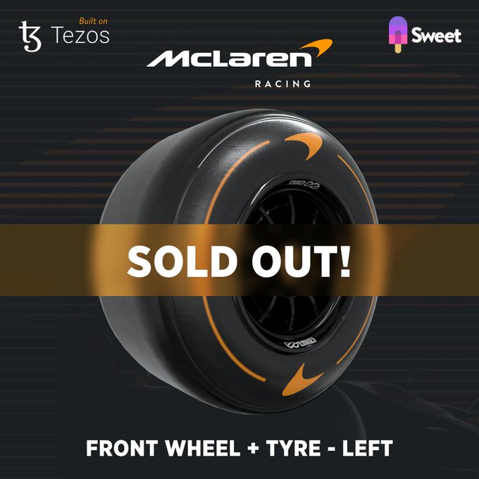 The first #NFTs in the @McLarenF1 Racing Collective have SOLD OUT! &nbsp;Stay tuned for WAVE 2 on Thursday<a href="/tag/nfts"class="tags">#NFTs</a><a class="tags" target="_blank" title="On Twitter" href="/?out=eyJ0eXAiOiJKV1QiLCJhbGciOiJIUzUxMiJ9.eyJpYXQiOjE3MjE5Nzg4NzEsImlzcyI6InR3cG9ybnN0YXJzLmNvbSIsIm5iZiI6MTcyMTk3ODg3MSwiZXhwIjoxNzUzNTE0ODcxLCJyZWRpcmVjdF91cmwiOiJodHRwczovL3R3aXR0ZXIuY29tL01jTGFyZW5GMSJ9.HyOdu7D2gWiVpt0NEaZfdBjszpL6Ry4_fmsRW4KbHTVcxwXQpS4SO_KVDdnrY9ryg1treH2TPdFNRxbc4q1yww">@McLarenF1</a>