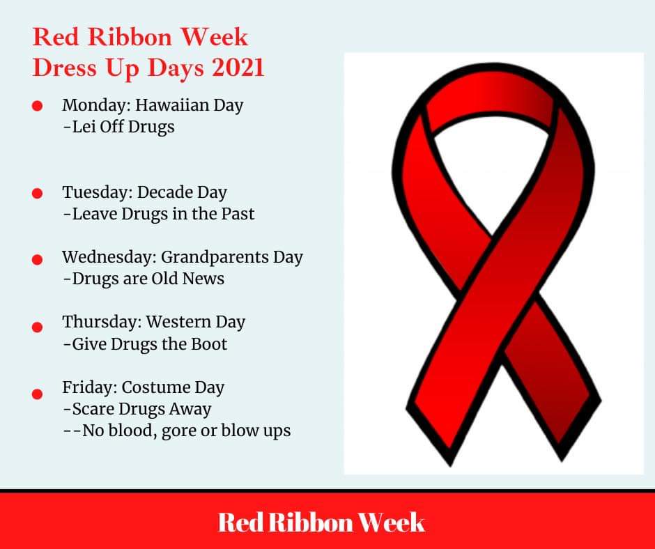 Red Ribbon Week! #PRMSHawks #BlackhawkPride #RedRibbonWeek