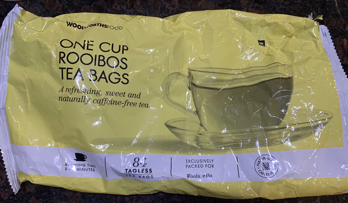 LaurenceECourt's tweet photo. 20 months of no travel has finally led to a mini crisis in our house - we’ve run out of #roibos tea! @WOOLWORTHS_SA looking forward to visiting #SouthAfrica soon!! https://t.co/tD1ZtsVKGG