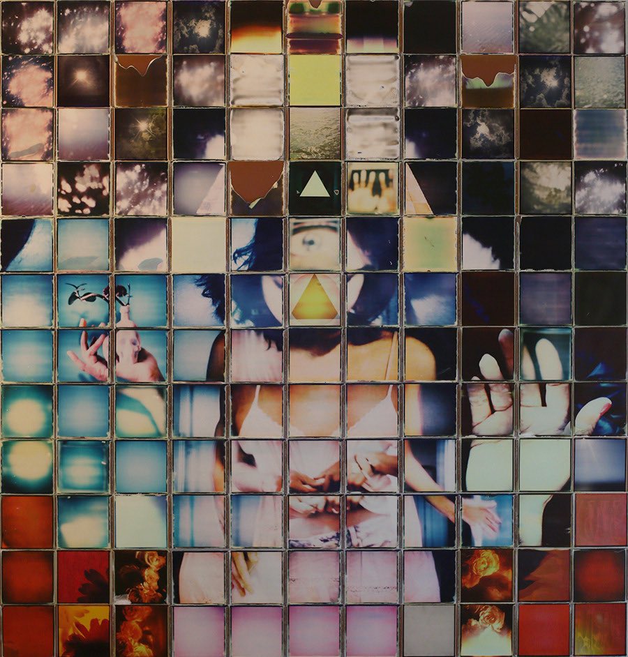 polaroid instant film collage panels by patrick winfield