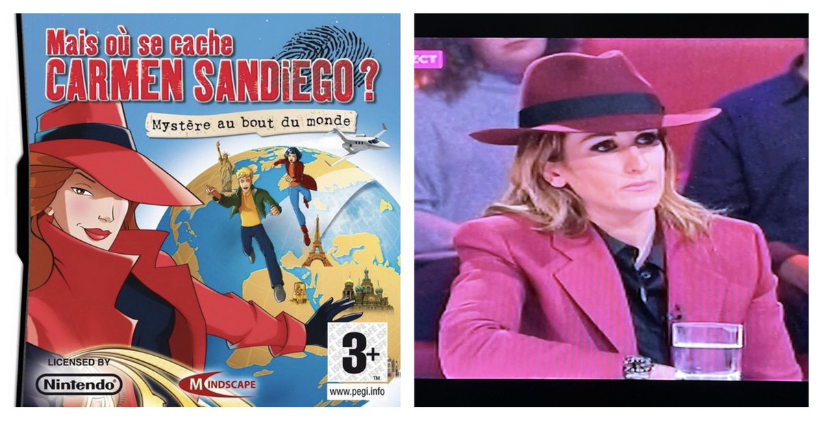 androbichaud's tweet photo. Carmen Sandiego est à @OFF_TLMEP  ??? https://t.co/zJCsHvIlNa