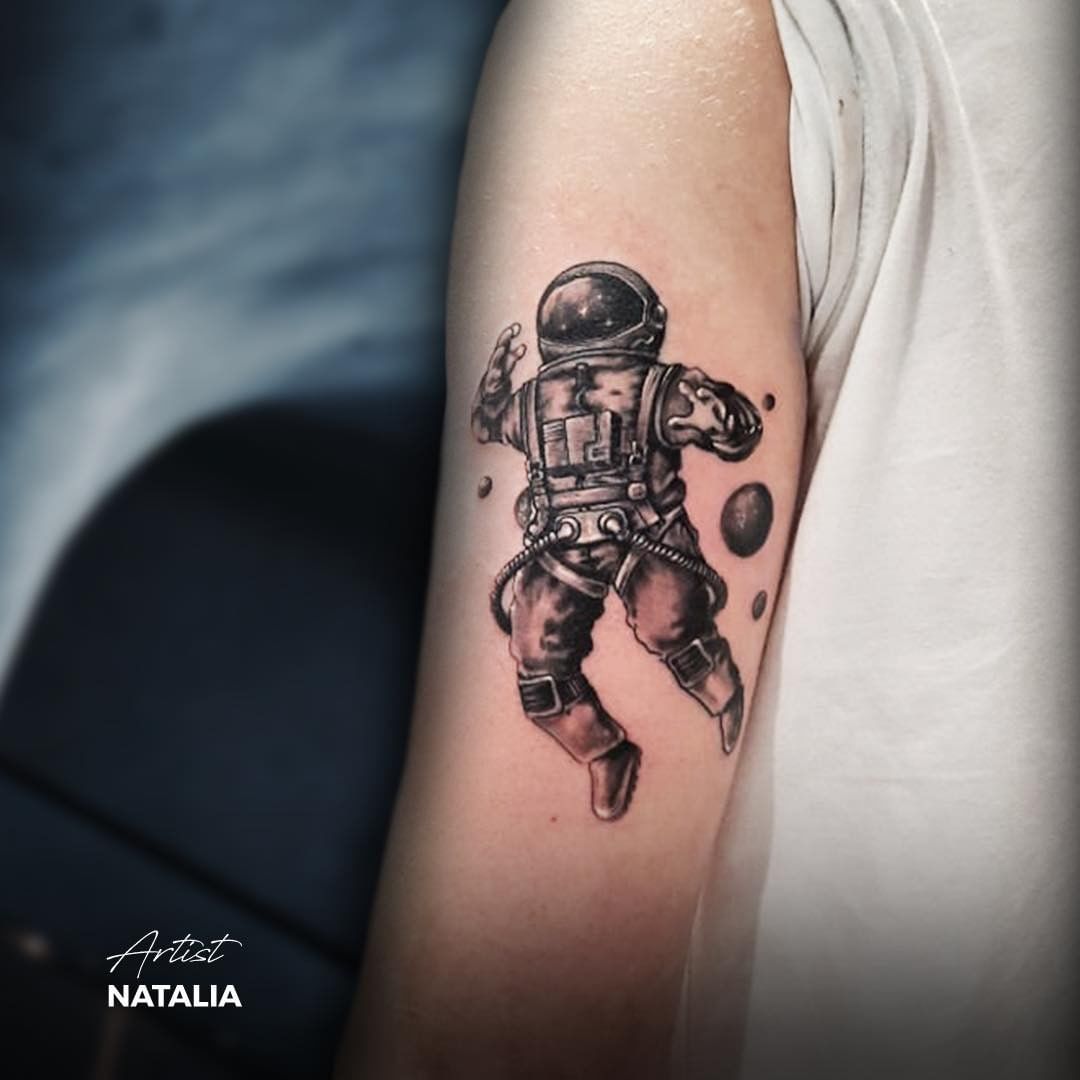 Cosmos and Calcium: A Skeleton Astronaut's Guide to the Galaxy - A Unique Tattoo  Design — 1MM Tattoo Studio