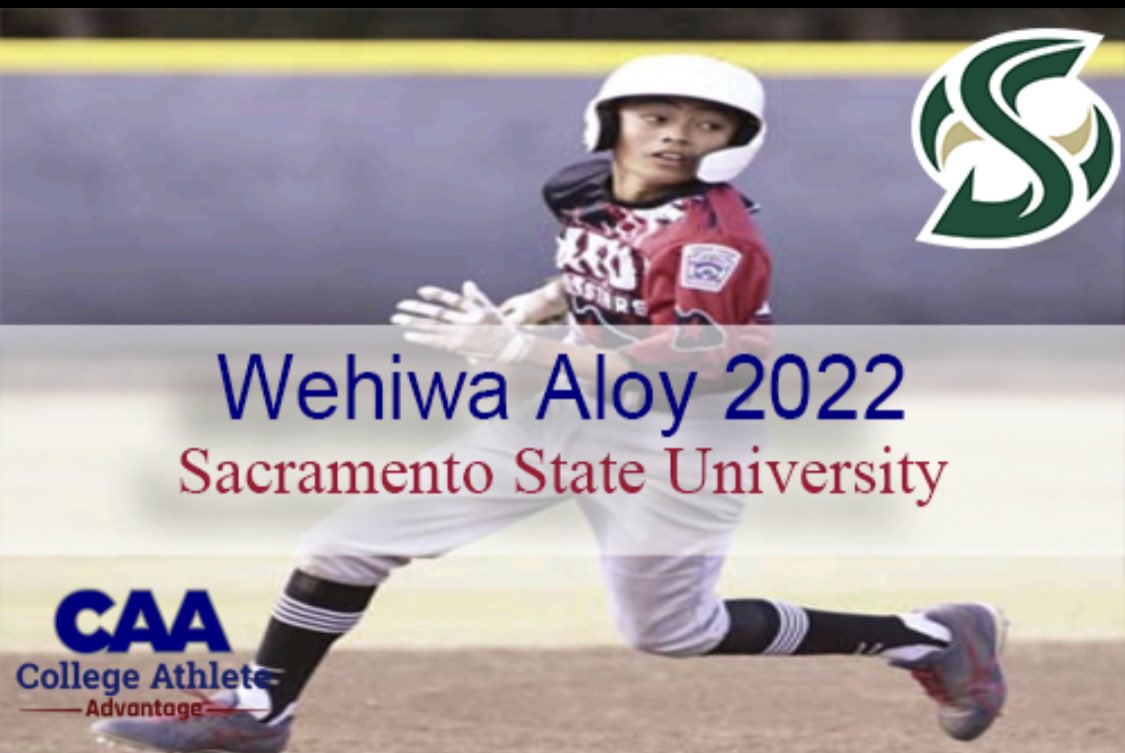 College Athlete Advantage (@the_caadvantage) on Twitter photo A great day for CAA player <a href="/AloyWehiwa/">Wehiwa Aloy</a> as he commits to <a href="/SacStBaseball/">Sac State Baseball</a> . Aloy is a true SS with a great frame to build on. He also great baseball genes. We wish Wehiwa all the best in his collegiate baseball career. A great day for CAA player <a href="/AloyWehiwa/">Wehiwa Aloy</a> as he commits to <a href="/SacStBaseball/">Sac State Baseball</a> . Aloy is a true SS with a great frame to build on. He also great baseball genes. We wish Wehiwa all the best in his collegiate baseball career.