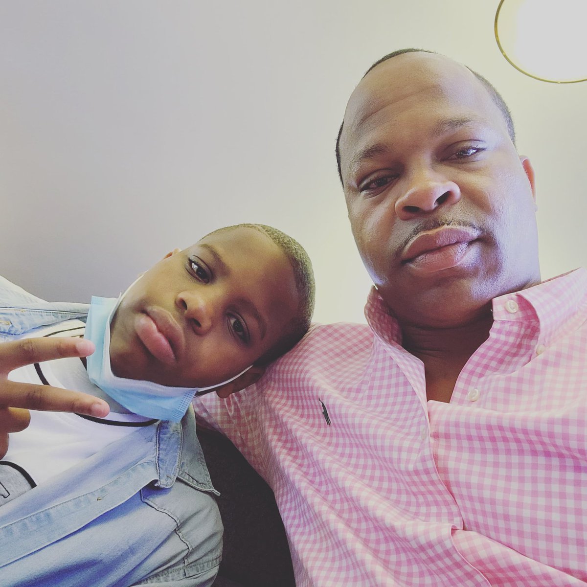 Arkboy94's tweet image. Me and my mini-me ✊🏿