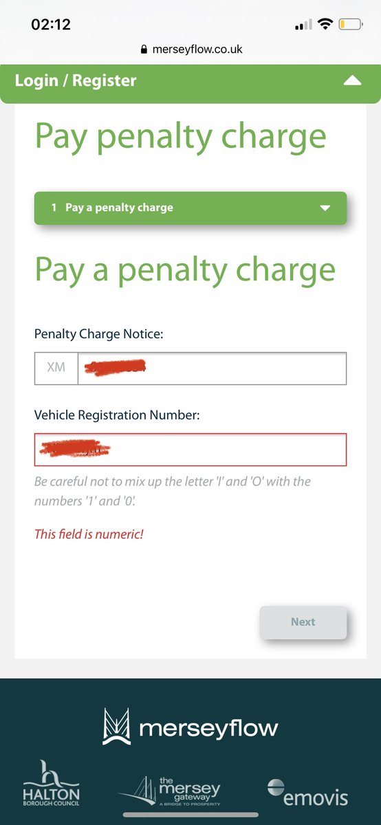 Brenda LaBeau (@brendalabeau) on Twitter photo Oi <a href="/merseyflow/">Merseyflow</a>
How am I meant to pay a fine… when your stupid website won’t allow letters, in the reg no box. Your bridge is in Runcorn, in England and in England, reg numbers have letters in them. Sort your shit out and I might pay the fine. Or you can cancel it. Ta Oi <a href="/merseyflow/">Merseyflow</a>
How am I meant to pay a fine… when your stupid website won’t allow letters, in the reg no box. Your bridge is in Runcorn, in England and in England, reg numbers have letters in them. Sort your shit out and I might pay the fine. Or you can cancel it. Ta