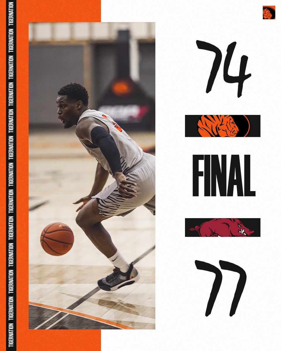 Final score vs Arkansas.
#tigernation #family