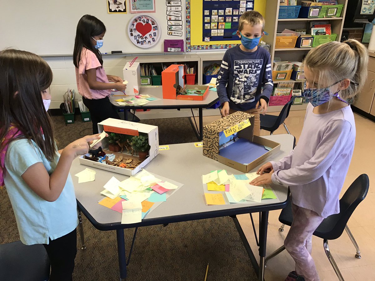 sgavin34's tweet photo. Super impressed with my 2nd graders’ enthusiasm and creativity in designing habitat dioramas! Way to go, kids! #winfield34 https://t.co/lyaDoMzvyz