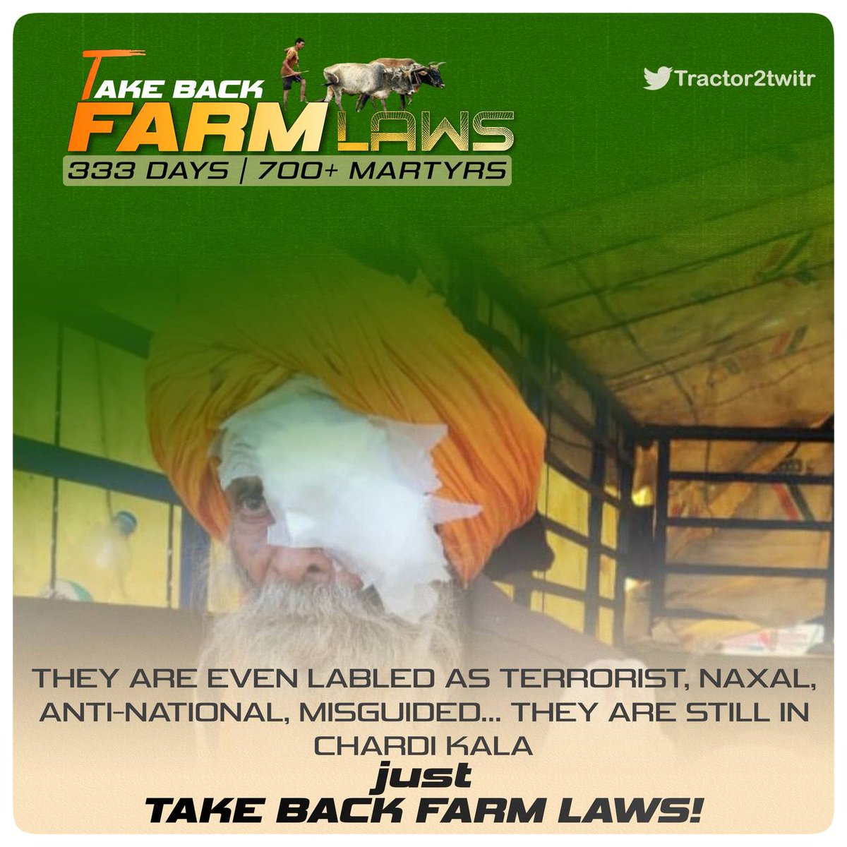 Farmers_icon's tweet photo. दिल्ली की गद्दी पर बैठी किसान विरोधी सरकार तुझे और कितना लहू चाहिए
और कितनी आहों से बुजदिल कलेजा तेरा ठंडा होगा?
#TakeBack_FarmLaws https://t.co/9nfsNKzKKm