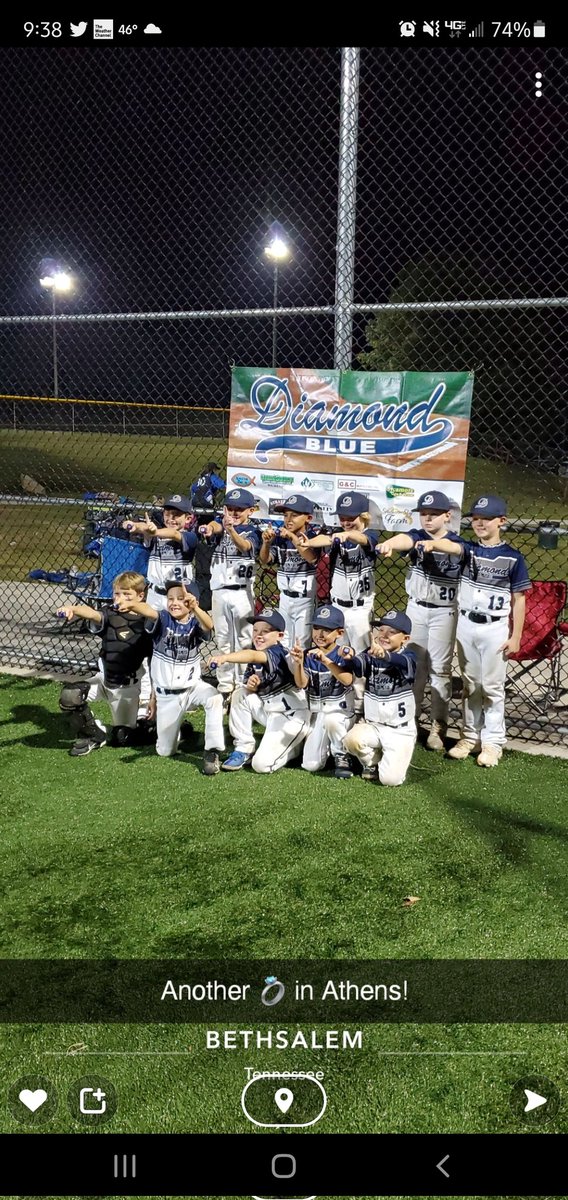 troothtooth's tweet photo. @diamondbballtn @h3sportsusa Another championship today for #DiamondBlue 8u! https://t.co/HWkf48iw4g