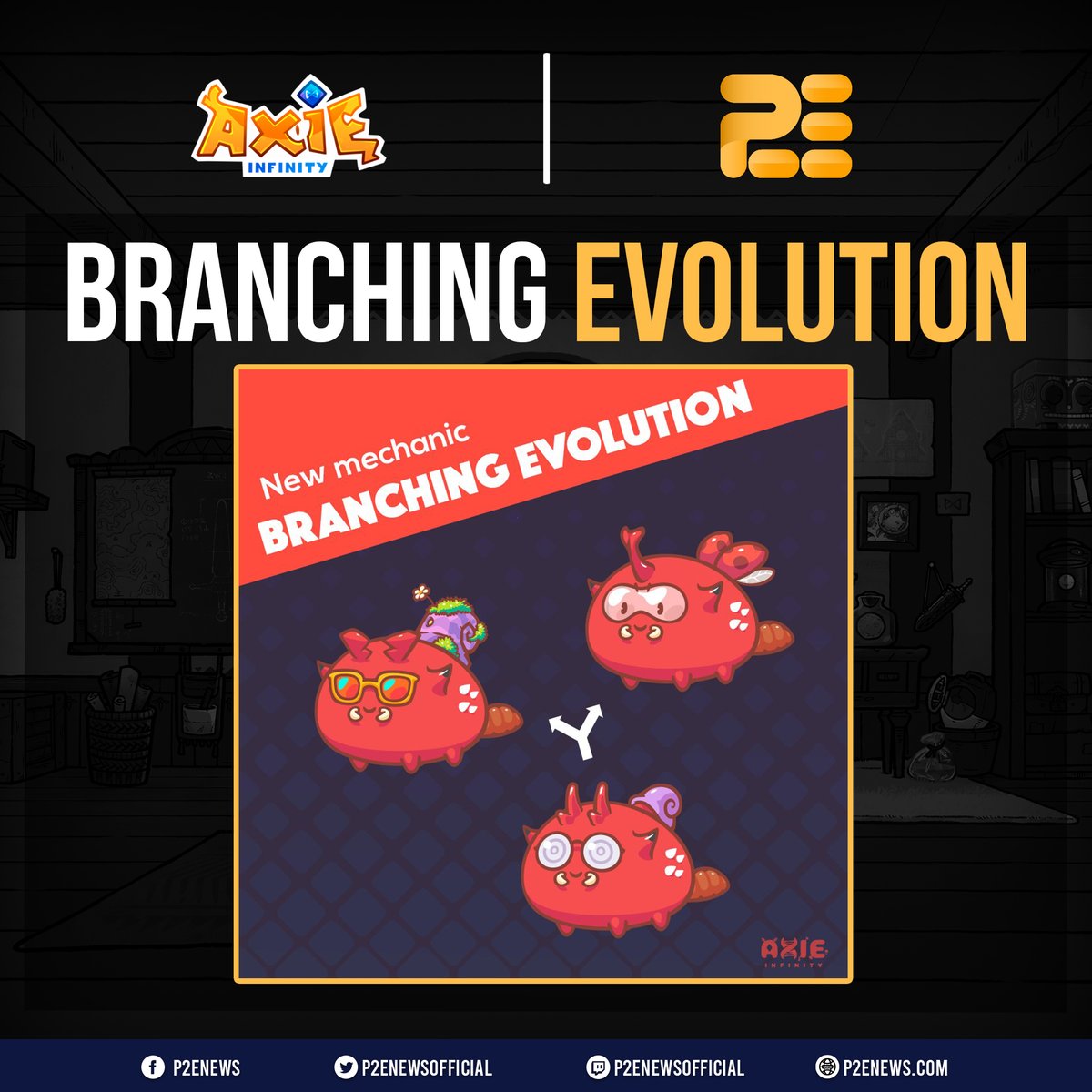P2ENewsOfficial's tweet photo. Axie evolutions have been in the pipeline since 2018 - do you think this is a potential $SLP burning mechanism?

Source: https://t.co/waOQ6v3Yo4 https://t.co/U3DucKbtfB